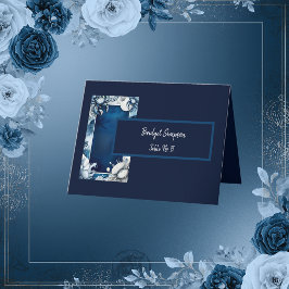 Agradecimento cartão de visita da costa azul e branca