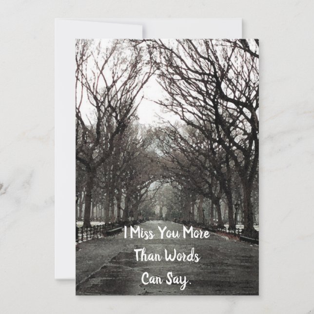 Agradecimento Cartão de Você Ausente (Frente)