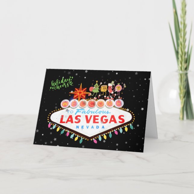 Agradecimento Cartão de Vossa Feriada de Las Vegas (Frente)