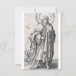 Agradecimento Cartão Devocional de São Judas Tadeu com Gravura