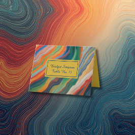 Agradecimento cartão do casamento de destino africano