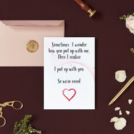 Agradecimento Cartão engraçado de aniversário de casamento - Car