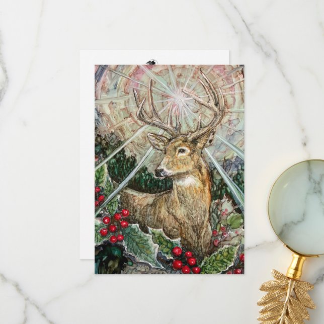 Agradecimento Cartão "Estrela de Natal" (Frente/Verso In Situ)