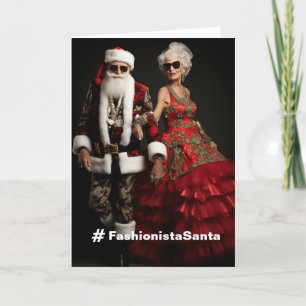 Agradecimento Cartão Feriado de Papais noeis Fashionista
