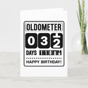 Agradecimento Cartão Oldometer de 32 de aniversário