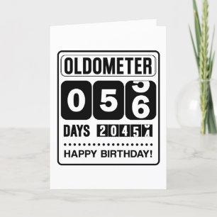 Agradecimento Cartão Oldometer de 56.o aniversário
