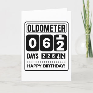 Agradecimento Cartão Oldometer de 62º aniversário