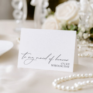 Agradecimento Cartão "Para A Minha Madrinha de casamento No Meu 