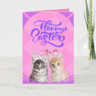 Agradecimento Cartão Personalizado De Coelhinho Da Páscoa Feliz 