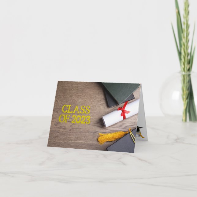 Agradecimento Cartão Personalizado de Graduação (Frente)