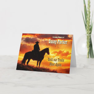 Agradecimento Cartão Personalizado de Simpatia Country Western C