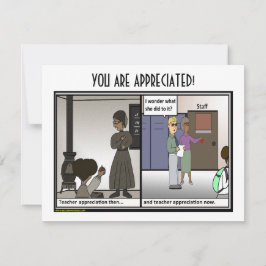 Agradecimento Cartão Plano de Apreciação do Professor