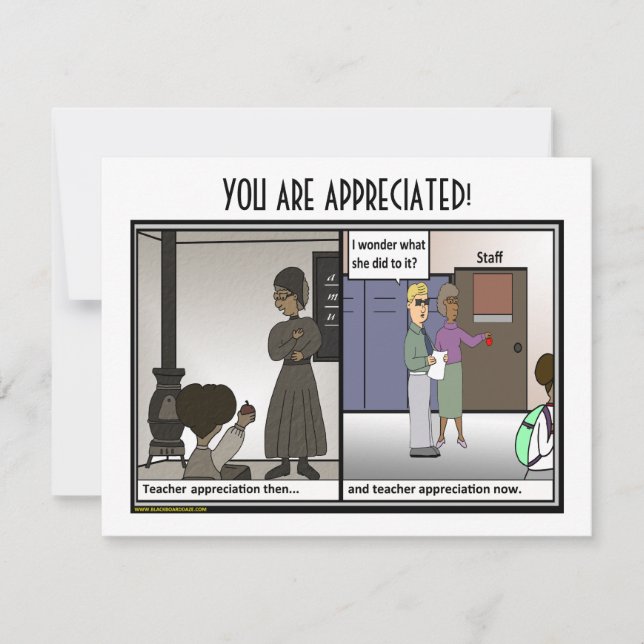 Agradecimento Cartão Plano de Apreciação do Professor (Frente)