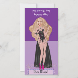 Agradecimento Cartão pop-up DIY de aniversário da Diva