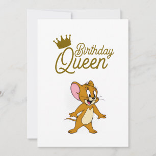 Agradecimento Cartão Rainha de Aniversário