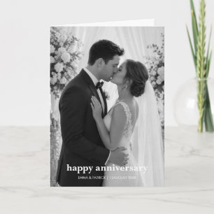 Agradecimento Cartão Romântico Tendência Foto de Aniversário de