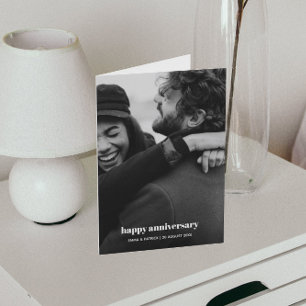 Agradecimento Cartão Romântico Tendência Foto de Aniversário de 