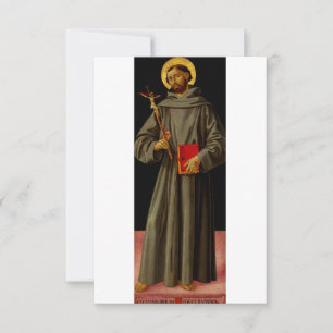 Agradecimento Cartão Sagrado de São Francisco de Assis