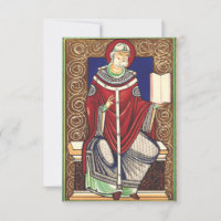 Cartão Sagrado Medieval de São Gregório Magno