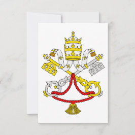 Agradecimento Cartão Santo Brasão de Armas do Vaticano