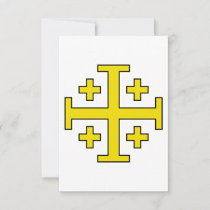 Agradecimento Cartão Santo da Cruz de Jerusalém