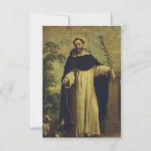 Cartão Santo de São Domingos de Gusmão