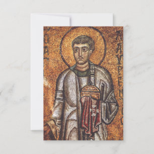 Agradecimento Cartão Santo de São Lourenço de Roma