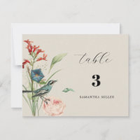 Cartão Secreto de Flores Selvagens de Jardim