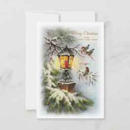 Agradecimento Cartão Vintage de Natal