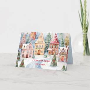 AGRADECIMENTO CASA PARA CASA BOM CARTÃO DE NATAL DE DESEJOS