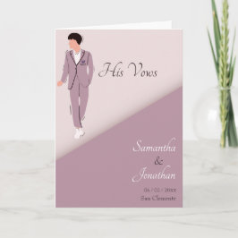 Agradecimento Casal de Cartoon em Casamento Púrpura Seu Cartão d