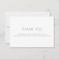 Agradecimento casamento