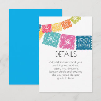 Agradecimento Casamento - Boda Cartão de Detalhes do Papel Picad