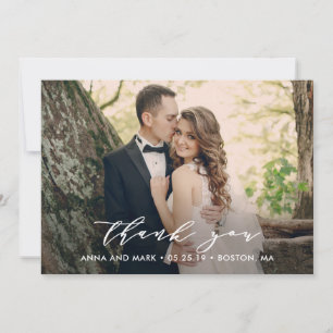 Agradecimento Casamento De Escritos Sem Esforço Obrigado Cartão 