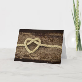 Agradecimento Casamento de três cordas e cartão de aniversário