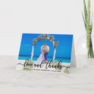 Agradecimento casamento Fotografia com amor e Ob
