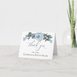 Agradecimento casamento | Rosa Azul Estanjado