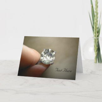 Agradecimento Case-me cartão do anel de diamante