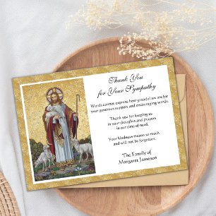 Agradecimento Católico Religioso Condolências Jesu