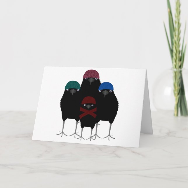 Agradecimento Chill Crows - Cartão de Saudação (Frente)