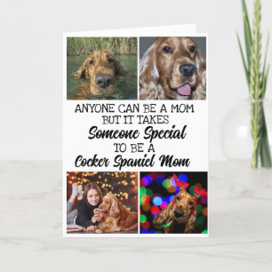 Agradecimento Cocker Spaniel ...Melhor Cartão de Dia de as mães 
