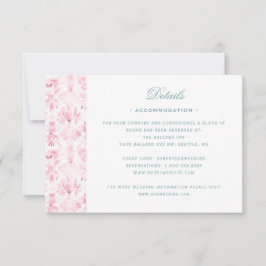 Agradecimento Crest de Casamento Elegante com Cartão de Detalhes