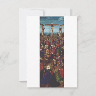 Agradecimento Crucificação Cartão Santo de Jan Van Eyck