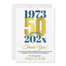 Agradecimento da Festa de 50 Anos de Casamento