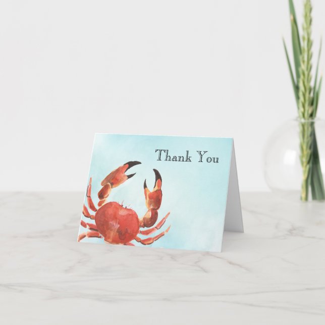 Agradecimento de água-marinha de caranguejo (Frente)