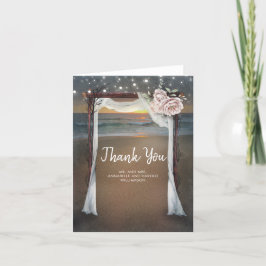Agradecimento de Casamento Beach Arbor