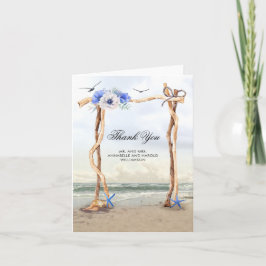 Agradecimento de Casamento Beach Arbor