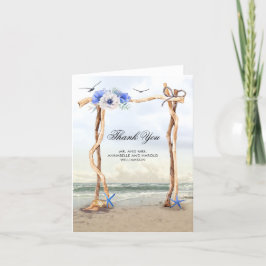 Agradecimento de Casamento Beach Arbor