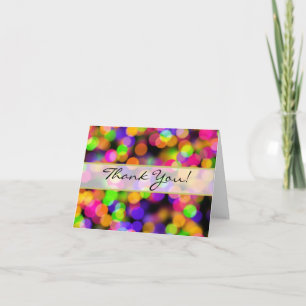 Agradecimento de Casamento Bokeh Luzes Brilhantes