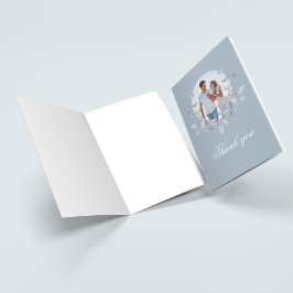 Agradecimento de Casamento com Foto em Monograma A